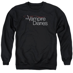 Vampire Diaries Tvd Logo Mens Crewneck Sweatshirt Black