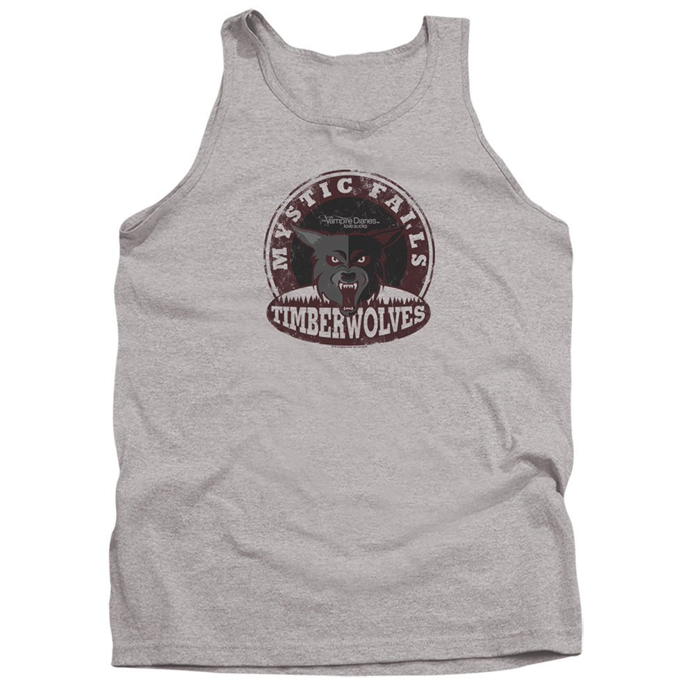 Vampire Diaries Timberwolves Mens Tank Top Shirt Athletic Heather