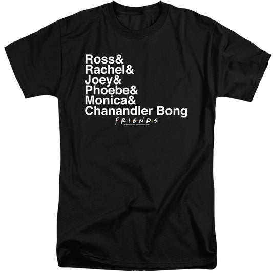 Friends Chanandler Bong Mens Tall T Shirt Black Officially Licensed