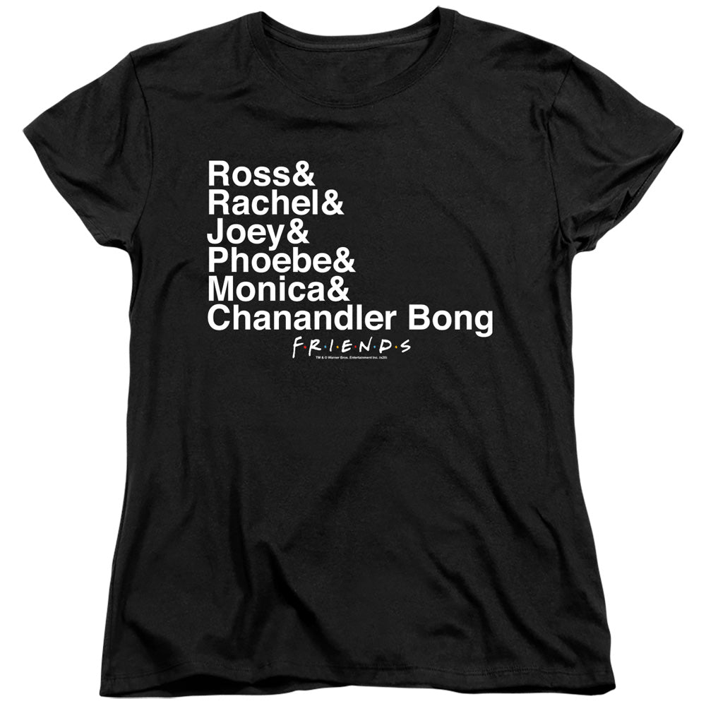 Friends Chanandler Bong Womens T Shirt Black