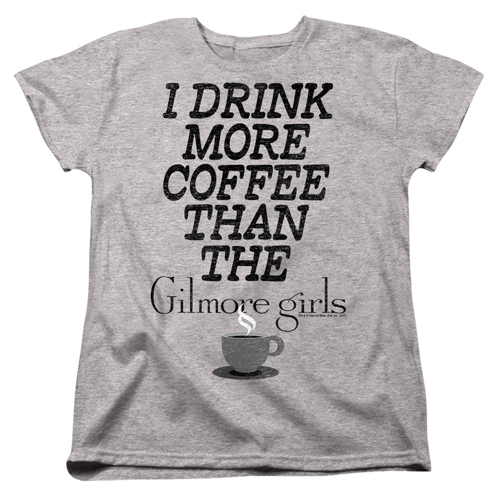 Gilmore Girls More Coffee Womens T Shirt Athletic Heather Officially Licensed