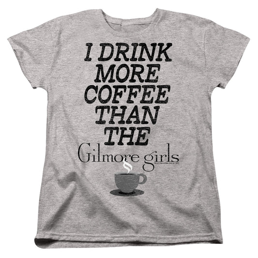 Gilmore Girls More Coffee Womens T Shirt Athletic Heather Officially Licensed