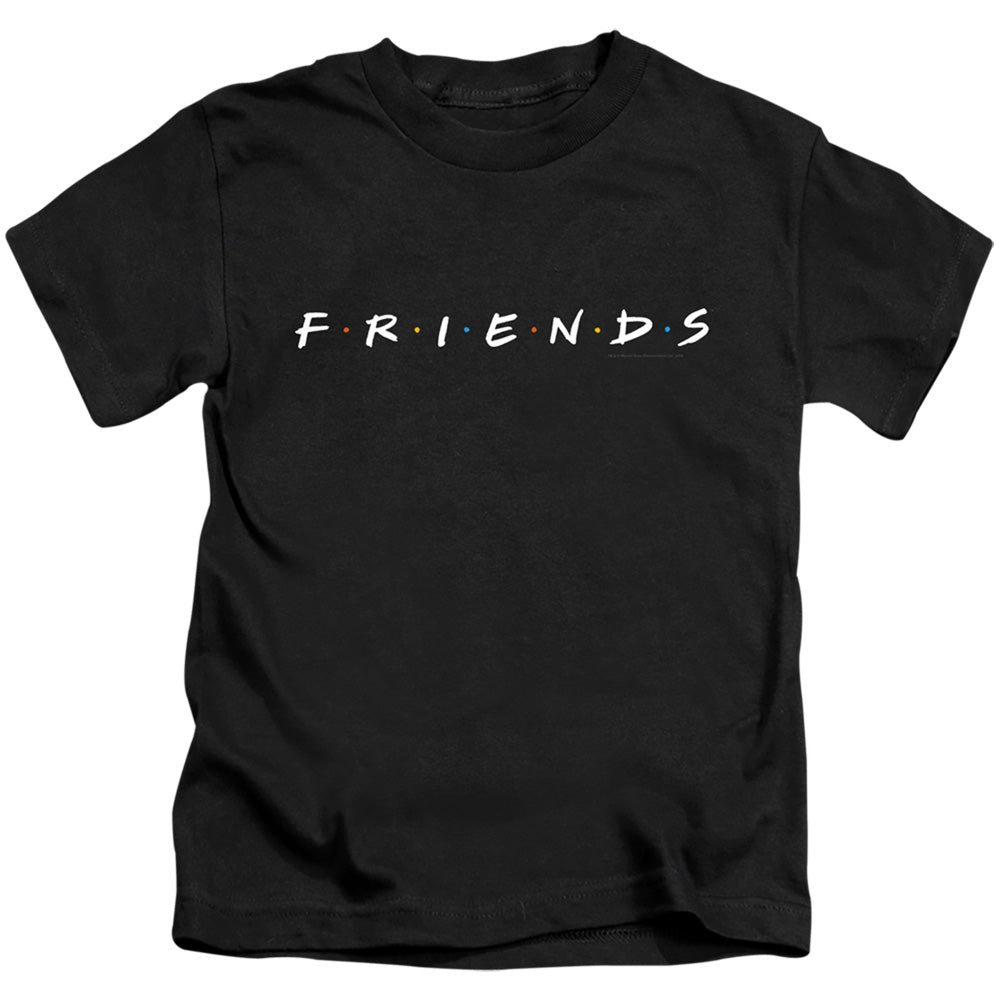 Friends Logo Juvenile Kids Youth T Shirt Black