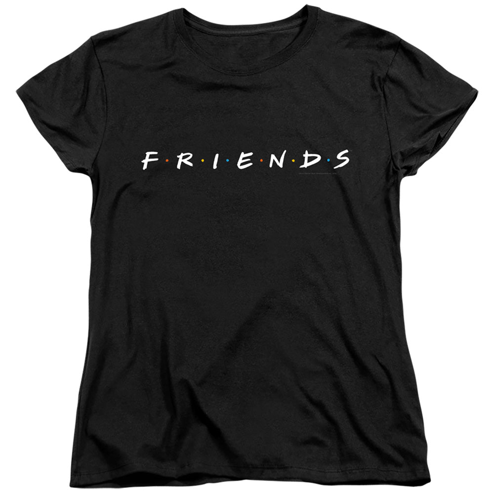 Friends Logo Womens T Shirt Black