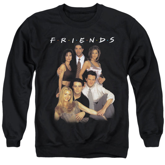 Friends Stand Together Mens Crewneck Sweatshirt Black