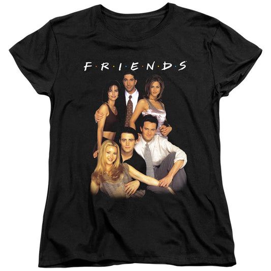 Friends Stand Together Womens T Shirt Black