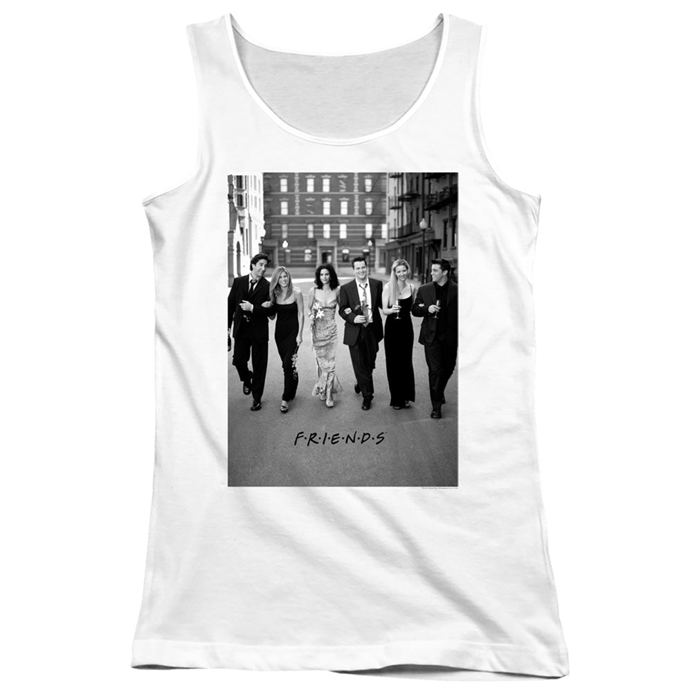 Friends Walk The Streets Womens Tank Top Shirt White