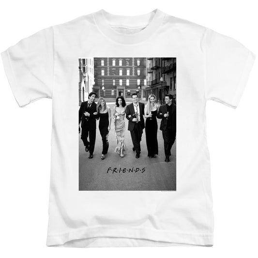 Friends Walk The Streets Juvenile Kids Youth T Shirt White