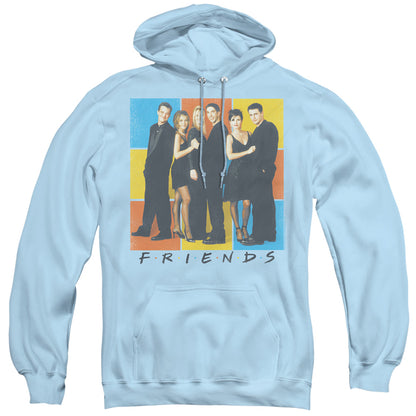 Friends Color Block Of Friends Mens Hoodie Light Blue