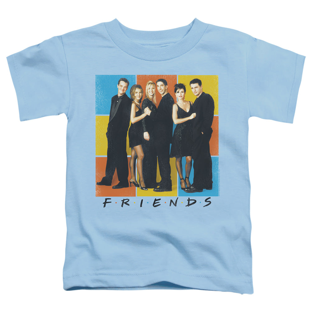 Friends Color Block Of Friends Toddler Kids Youth T Shirt Light Blue
