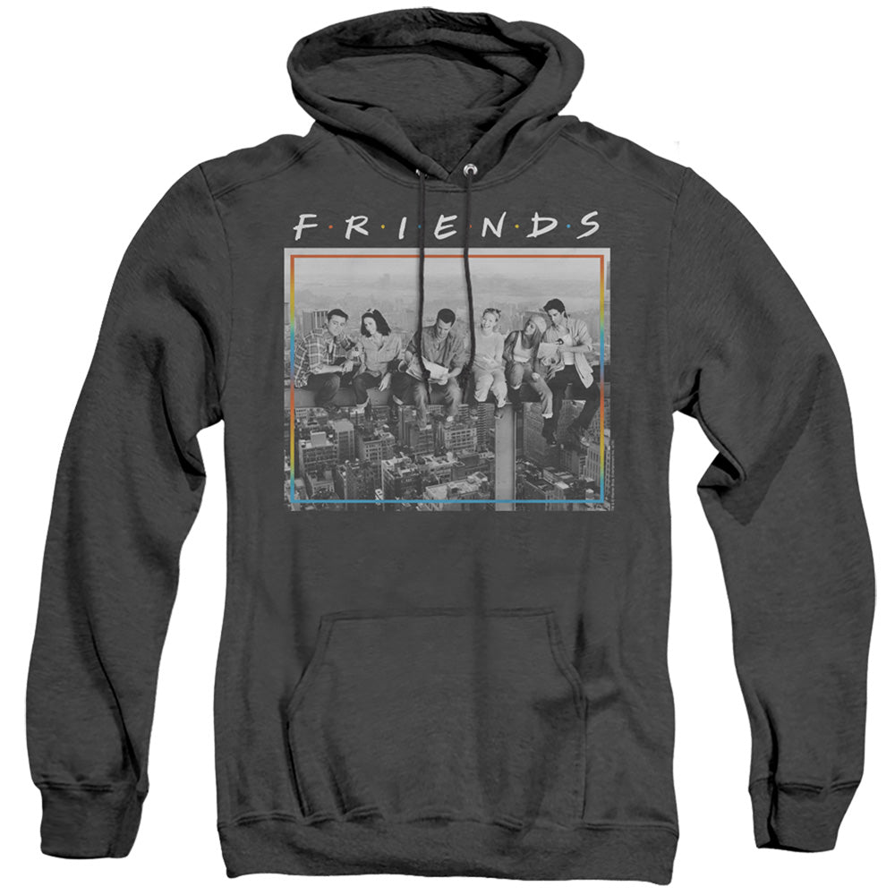 Friends Lunch Break Mens Heather Hoodie Black Officially Licensed