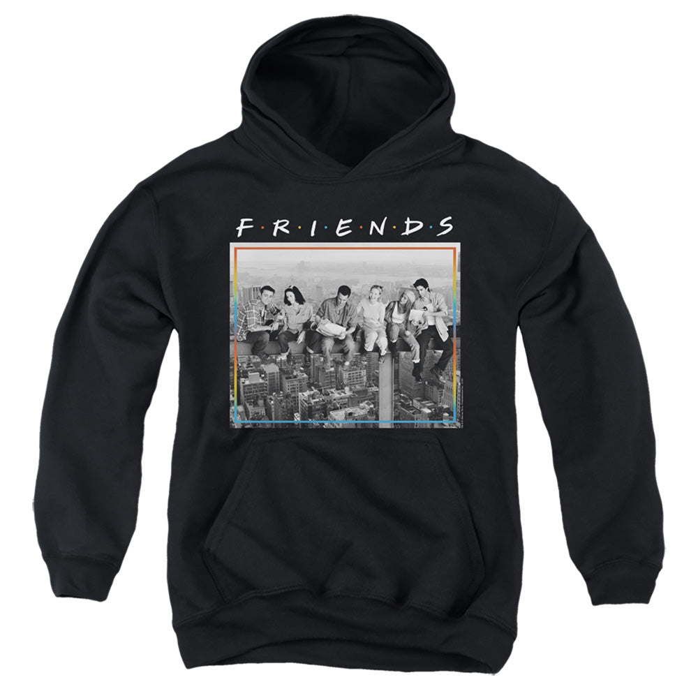 Friends Lunch Break Kids Youth Hoodie Black