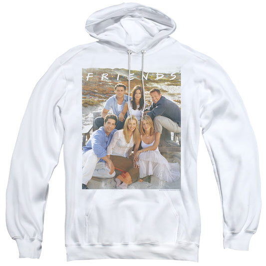 Friends Lifes A Beach Mens Hoodie White