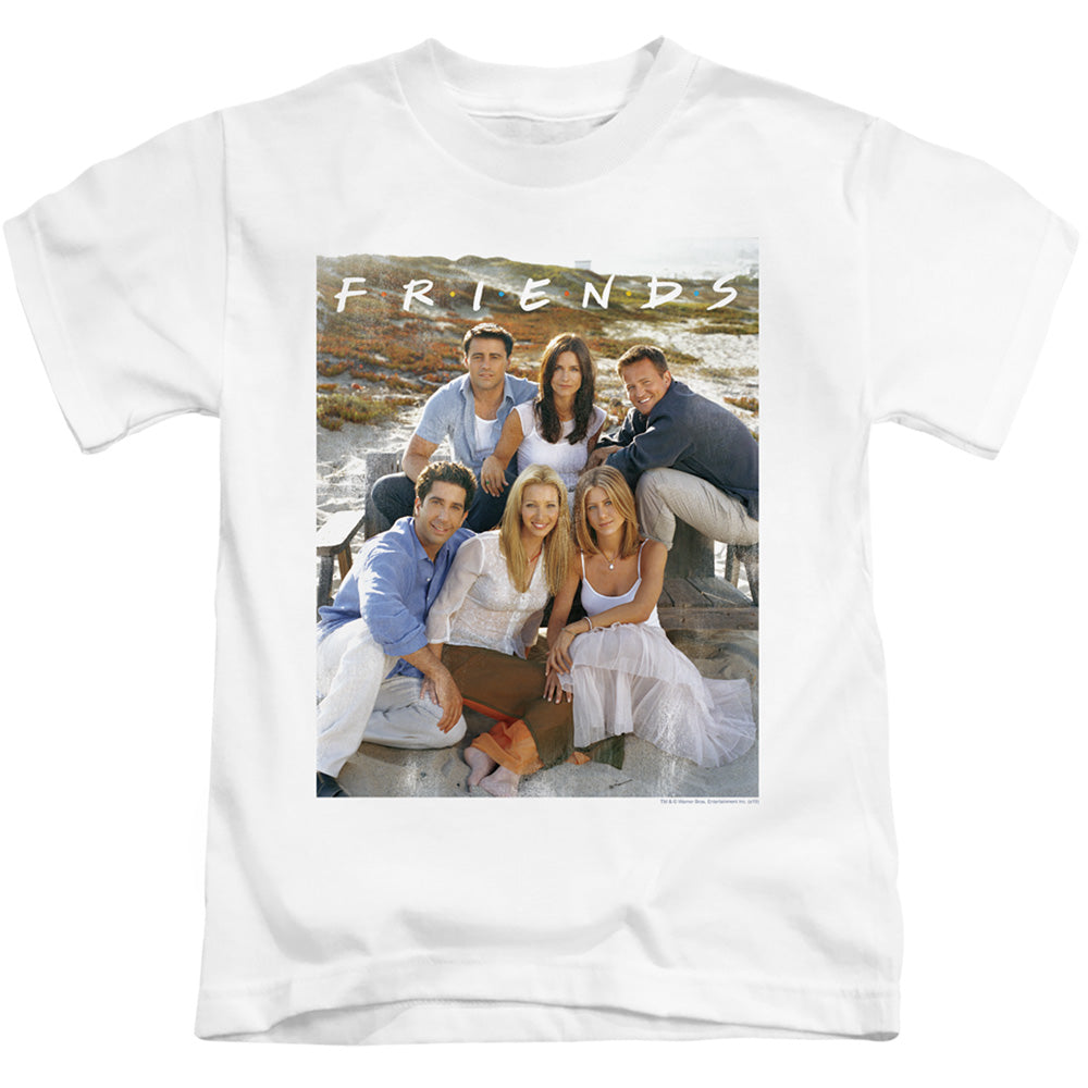 Friends Lifes A Beach Juvenile Kids Youth T Shirt White