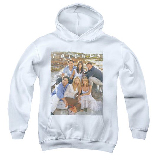 Friends Lifes A Beach Kids Youth Hoodie White