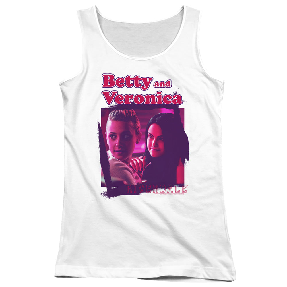 Riverdale Betty And Veronica Womens Tank Top Shirt White