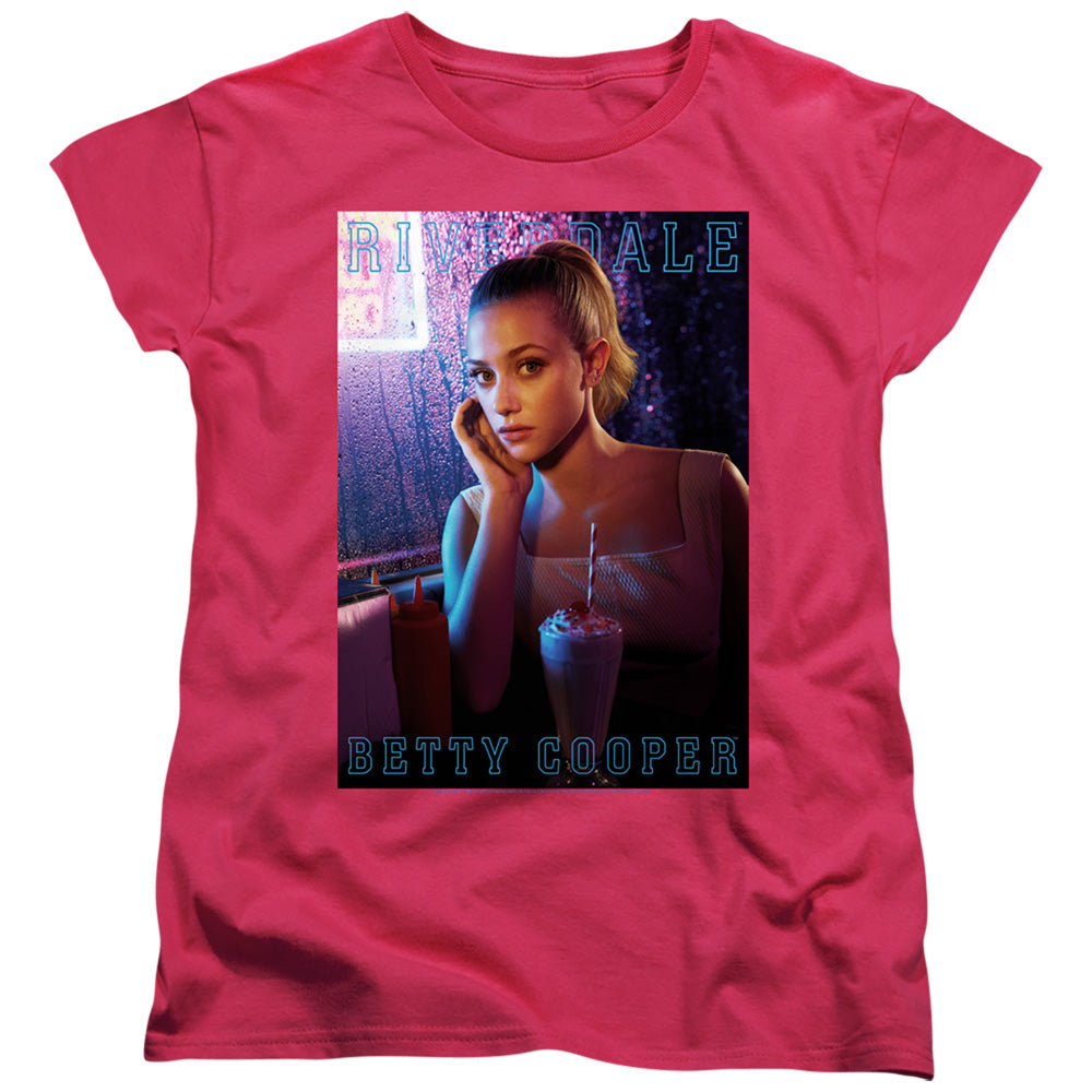 Riverdale Betty Cooper Womens T Shirt Hot Pink