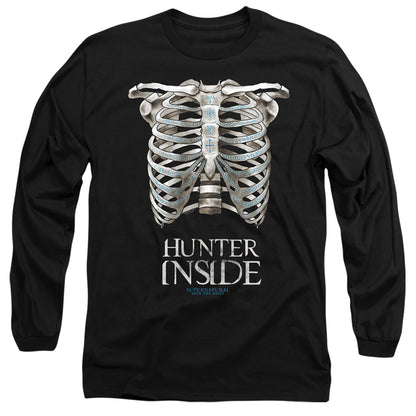 Supernatural Hunter Inside Mens Long Sleeve Shirt Black Officially Licensed