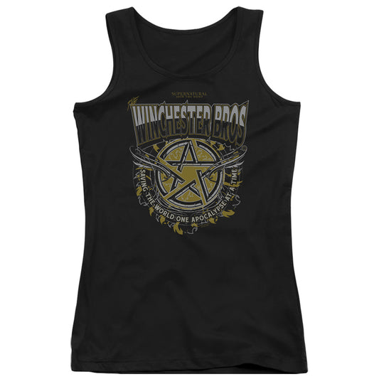 Supernatural Winchester Bros Womens Tank Top Shirt Black