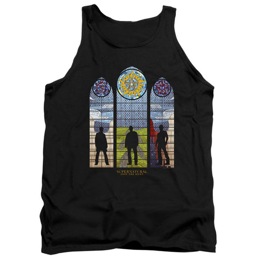 Supernatural Stained Glass Mens Tank Top Shirt Black