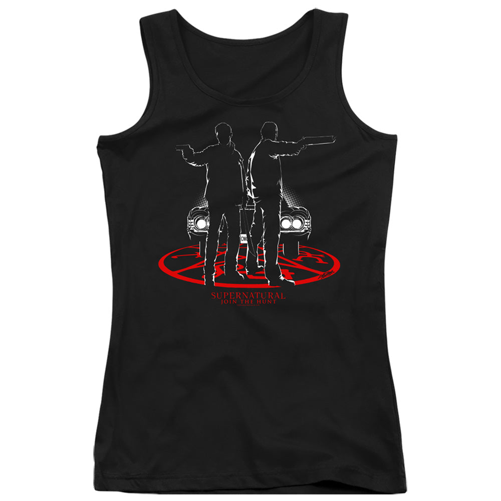 Supernatural Silhouettes Womens Tank Top Shirt Black