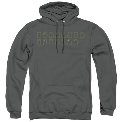 Big Bang Theory Intranet Machine Mens Hoodie Charcoal