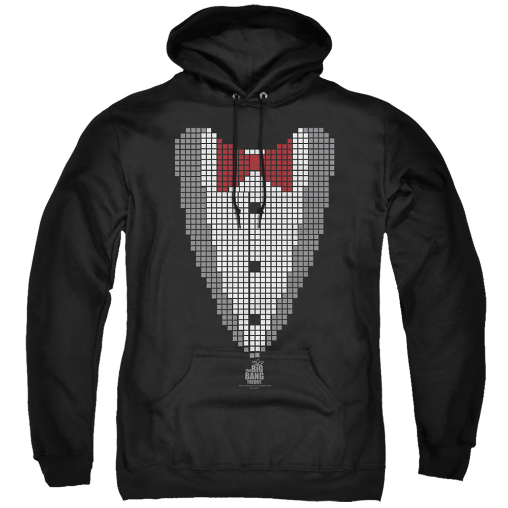Big Bang Theory Pixelated Tux Mens Hoodie Black