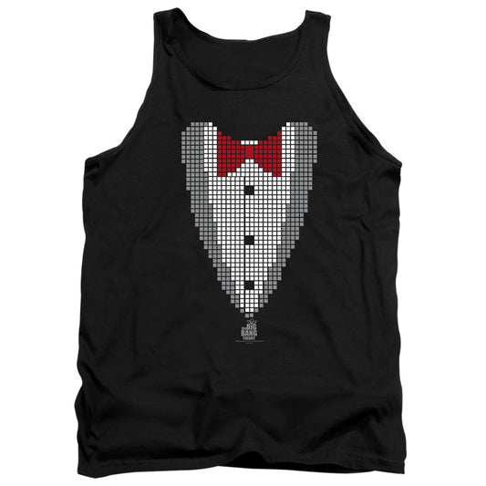 Big Bang Theory Pixelated Tux Mens Tank Top Shirt Black