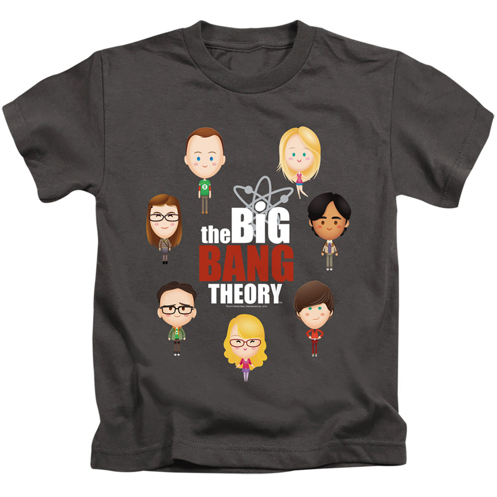 Big Bang Theory Emojis Juvenile Kids Youth T Shirt Charcoal