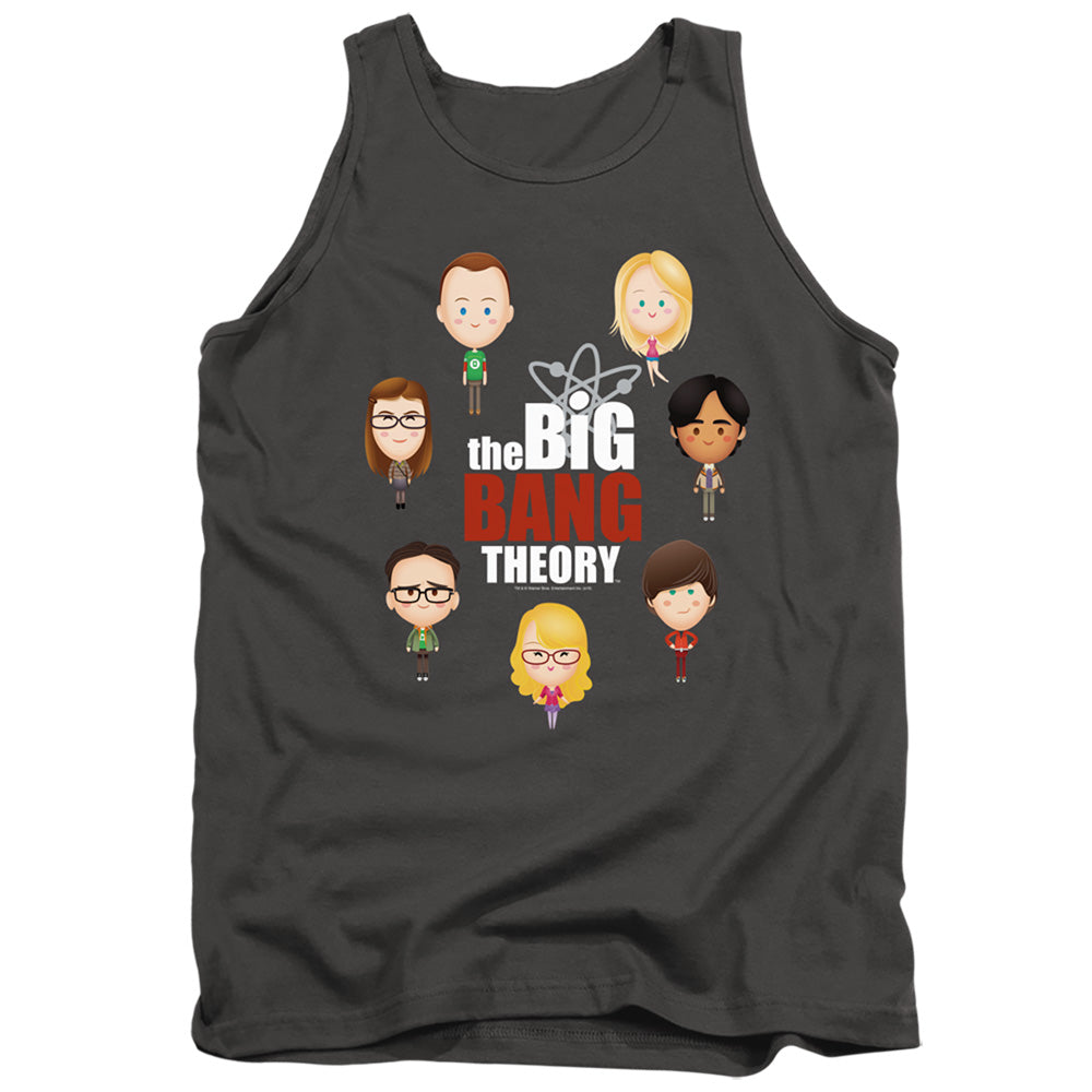 Big Bang Theory Emojis Mens Tank Top Shirt Charcoal