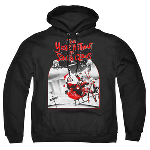 The Year Without A Santa Claus Santa Poster Mens Hoodie Black