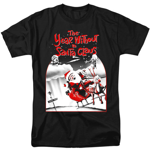 The Year Without A Santa Claus Santa Poster Mens T Shirt Black