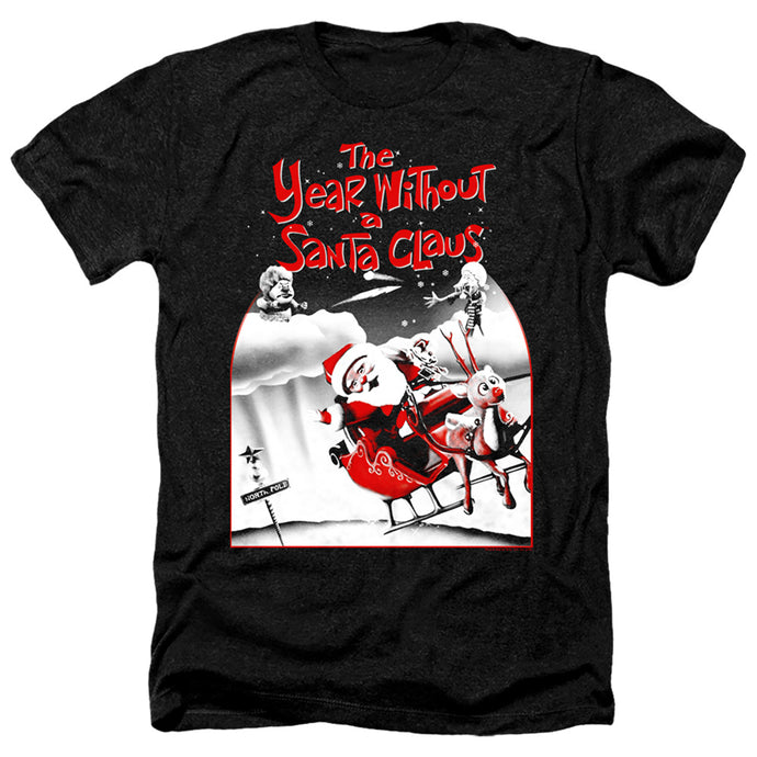The Year Without A Santa Claus Santa Poster Heather Mens T Shirt Black