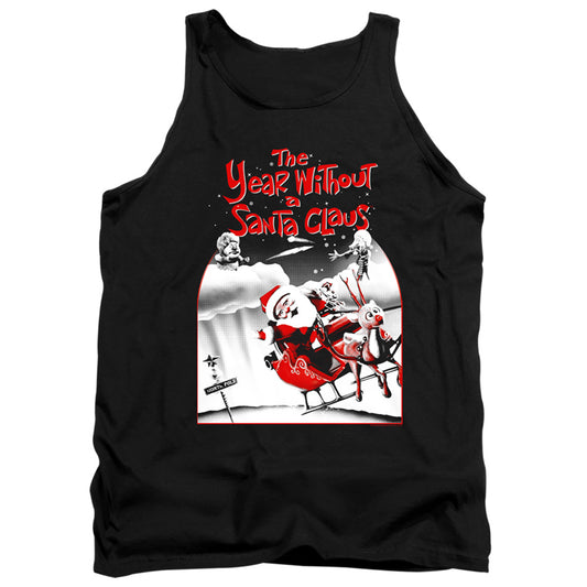 The Year Without A Santa Claus Santa Poster Mens Tank Top Shirt Black