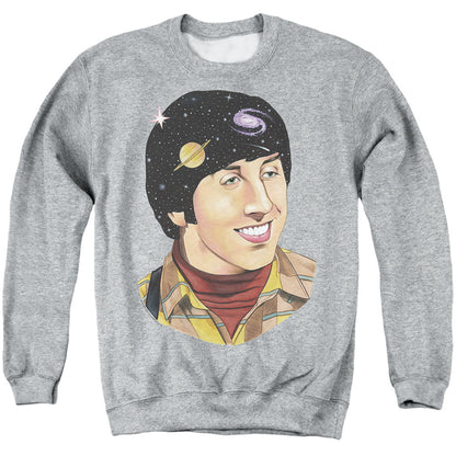 Big Bang Theory Howard Space Mens Crewneck Sweatshirt Athletic Heather