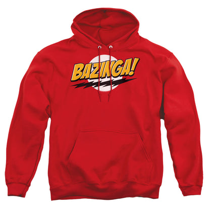 Big Bang Theory Bazinga Mens Hoodie Red