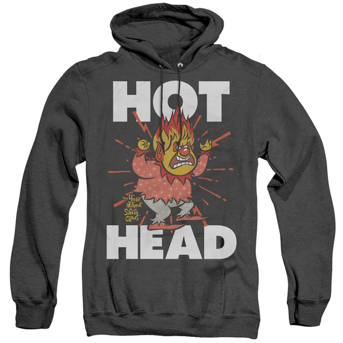 The Year Without A Santa Claus Hot Head Heather Mens Hoodie Black