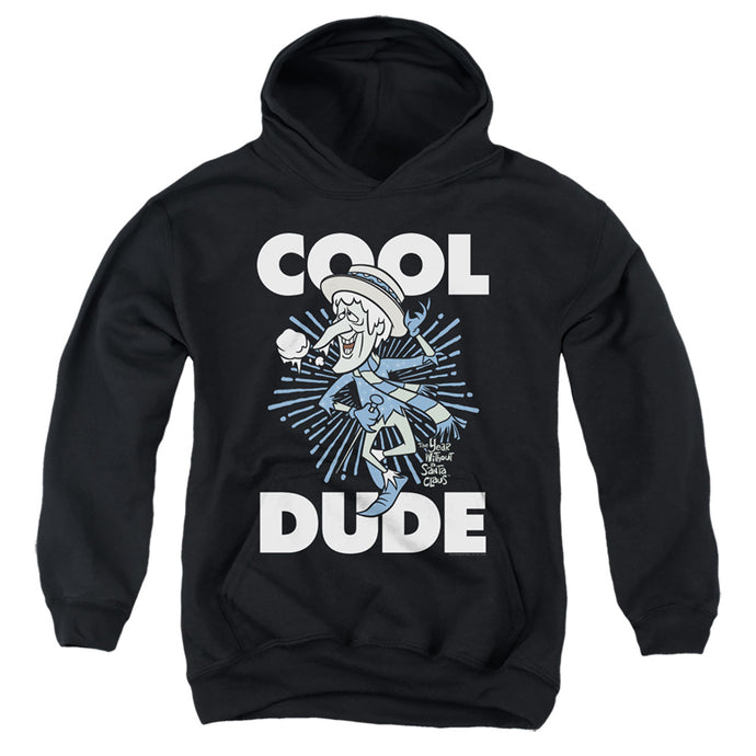 The Year Without A Santa Claus Cool Dude Kids Youth Hoodie Black