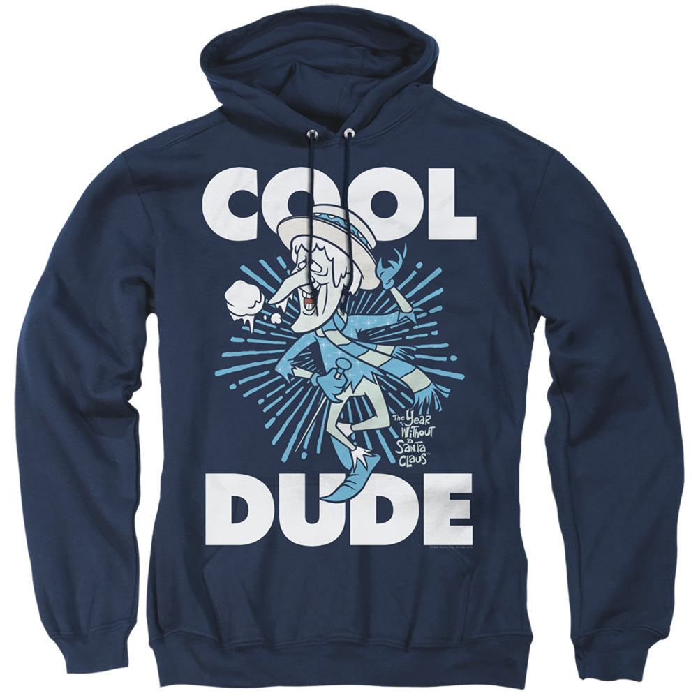 The Year Without A Santa Claus Cool Dude Mens Hoodie Navy Blue