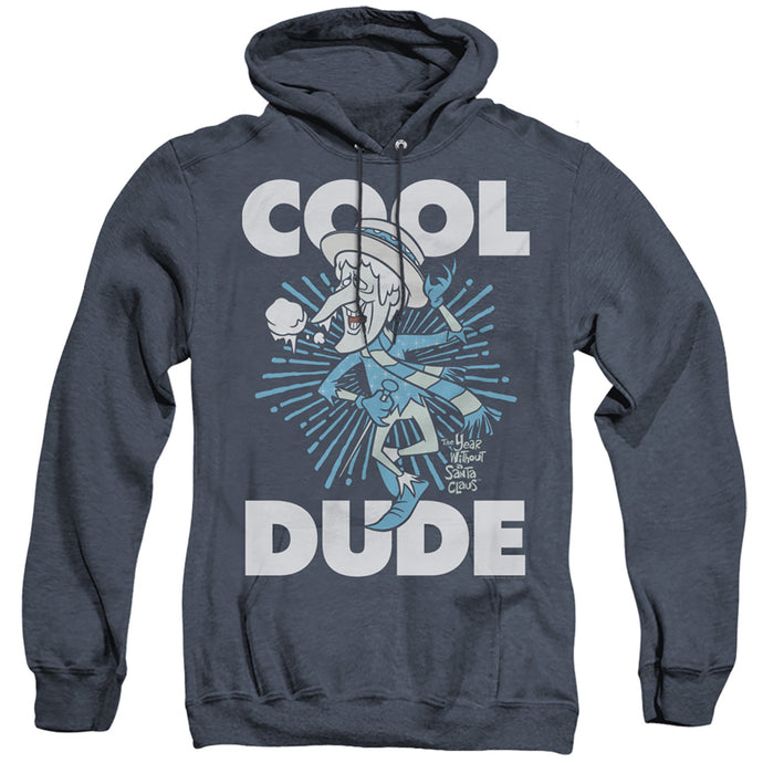 The Year Without A Santa Claus Cool Dude Heather Mens Hoodie Navy Blue