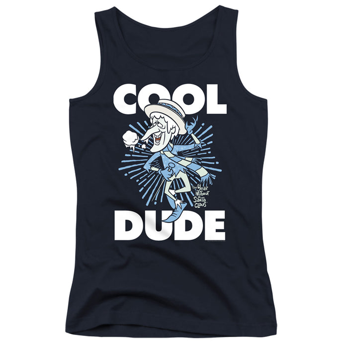 The Year Without A Santa Claus Cool Dude Womens Tank Top Shirt Navy Blue