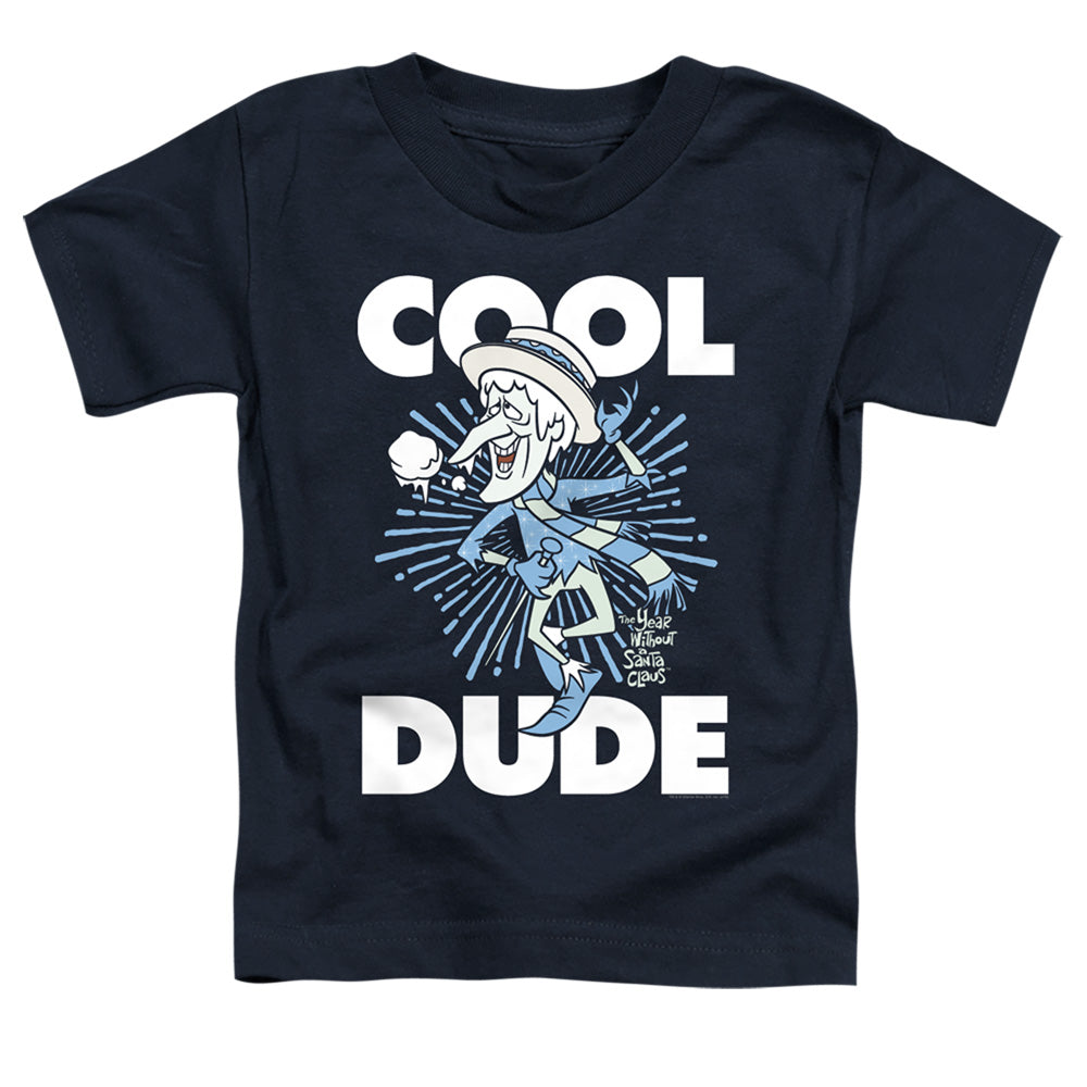 The Year Without A Santa Claus Cool Dude Toddler Kids Youth T Shirt Navy Blue