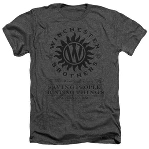 Supernatural Winchester Anti Possession Heather Mens T Shirt Charcoal