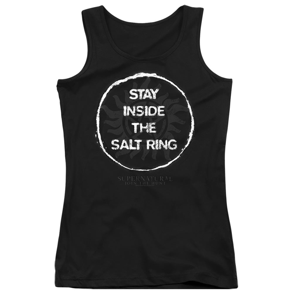 Supernatural Stay Inside The Salt Ring Womens Tank Top Shirt Black