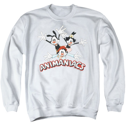 Animaniacs Animaniacs Trio Mens Crewneck Sweatshirt White