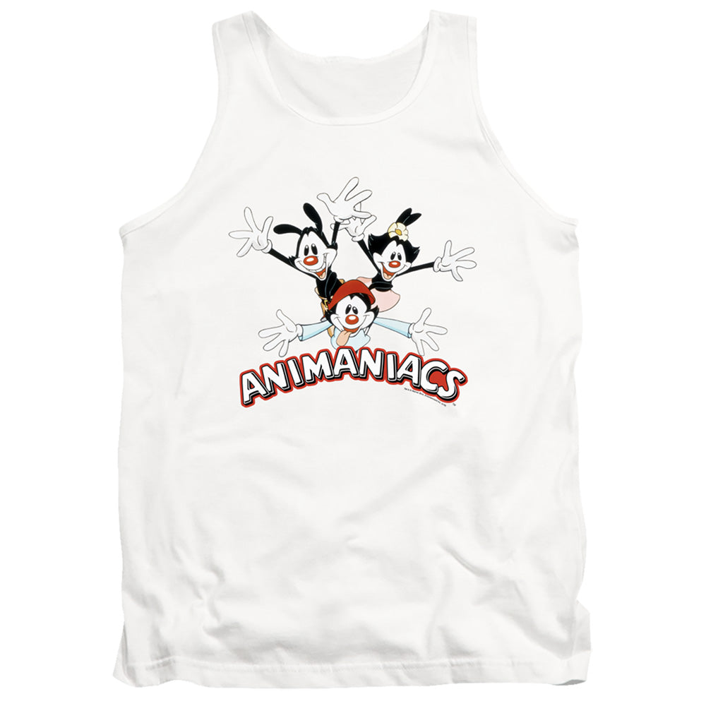 Animaniacs Animaniacs Trio Mens Tank Top Shirt White