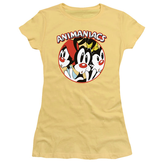 Animaniacs Crammed Junior Sheer Cap Sleeve Womens T Shirt Banana