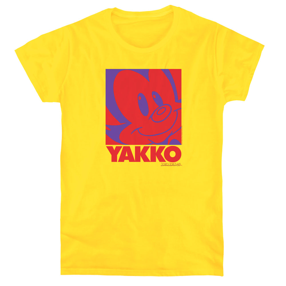 Animaniacs Pop Yakko Womens T Shirt Yellow