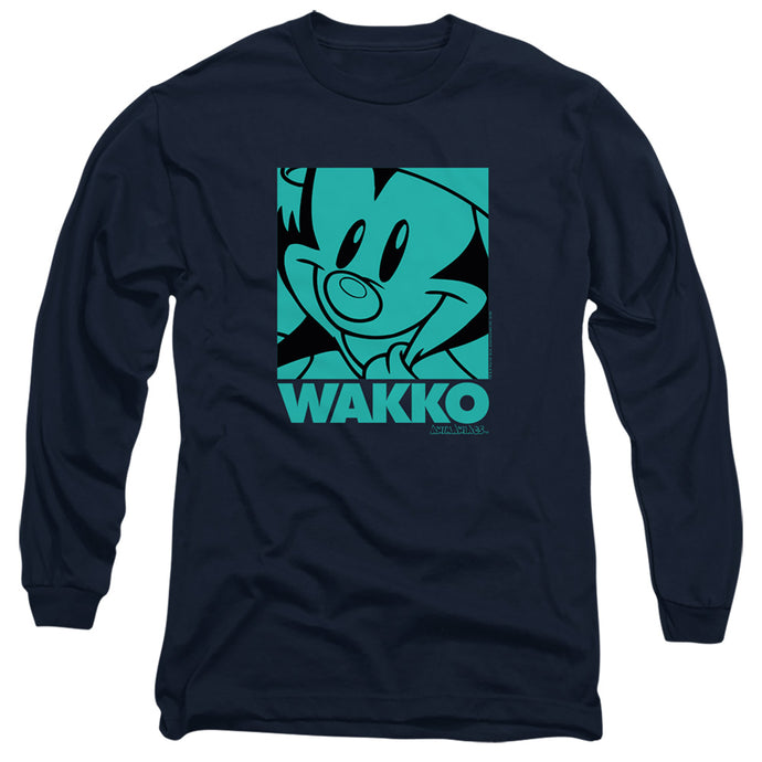Animaniacs Pop Wakko Mens Long Sleeve Shirt Navy Blue