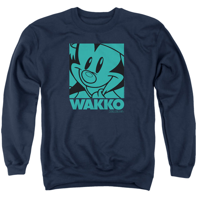 Animaniacs Pop Wakko Mens Crewneck Sweatshirt Navy Blue